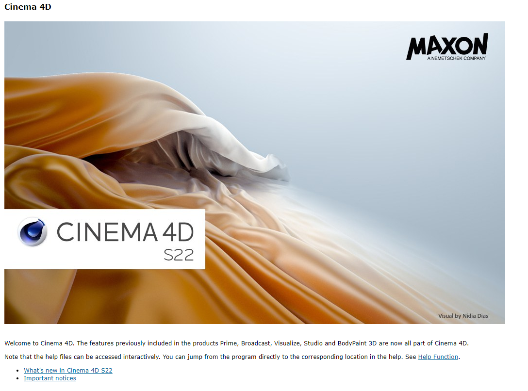 【文档】C4D S22 R21官方离线帮助文档英文版 +中文语言包